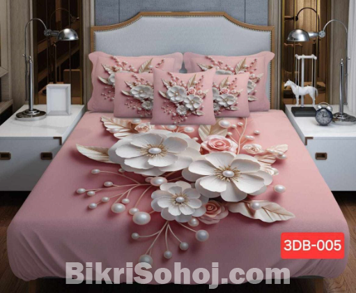 Primium 3D Bedsheet Four Piece Set